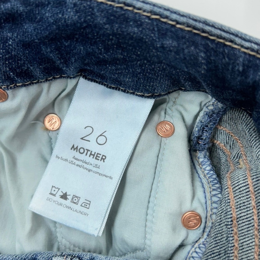 Mother Looker Ankle Fray Skinny Jeans Girl Crush Women's 26 - Picture 3 of 12